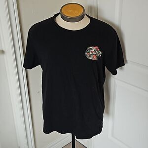 Old Navy Men's Super Mario Logo Short Sleeves Cotton T-Shirt Black XL
